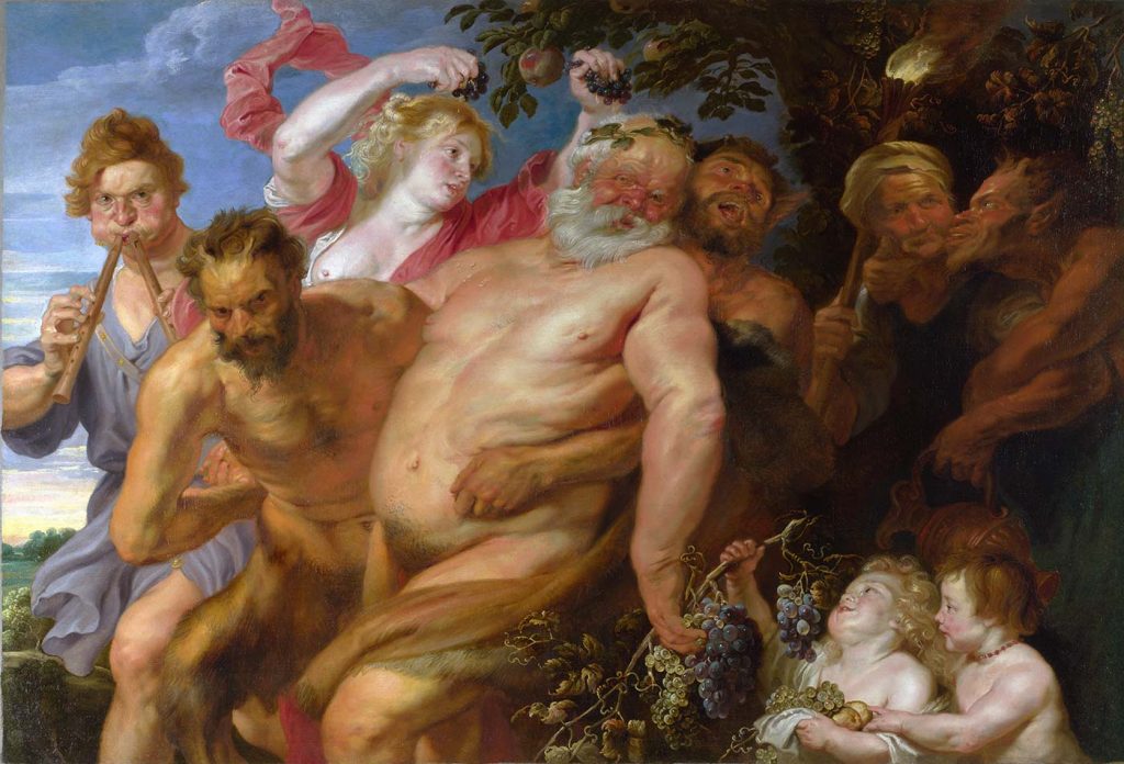 Drunken Silenus supported by Satyrs by Anthony Van Dyck