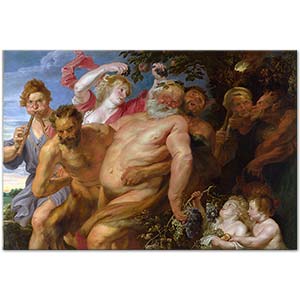 Drunken Silenus Supported by Satyrs by Anthony Van Dyck