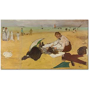 Beach Scene by Edgar Degas