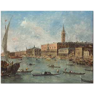Venice The Doge's Palace and the Molo by Francesco Guardi