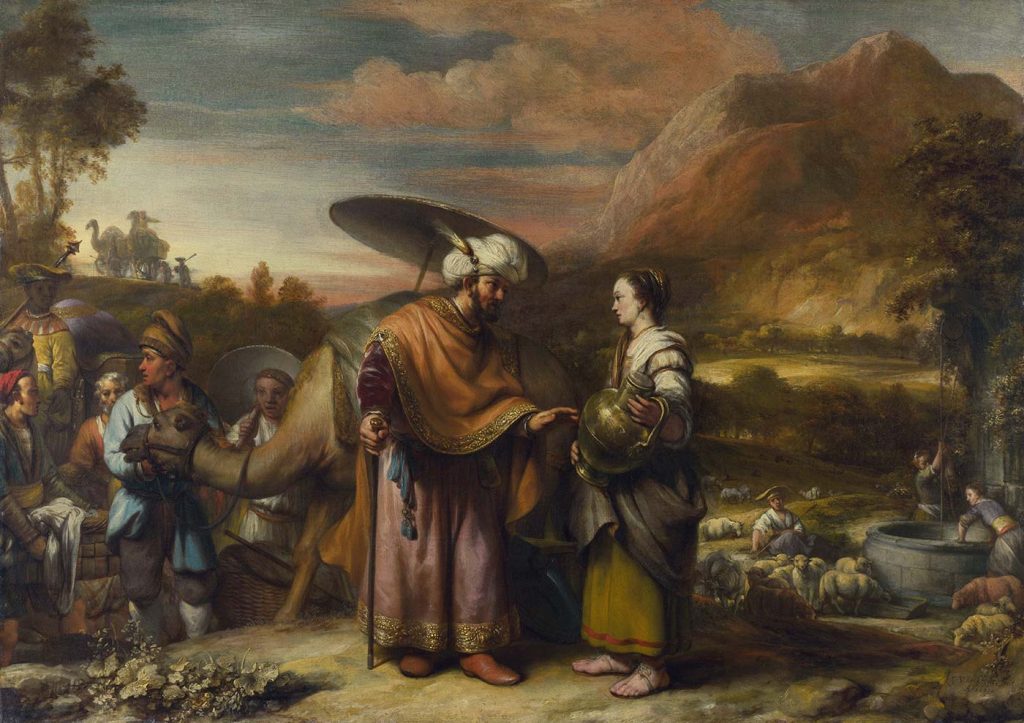 Rebekah and Eliezer at the Well by Gerbrand van den Eeckhout