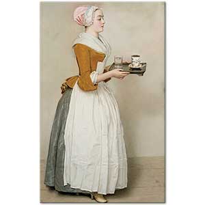 The Chocolate Girl by Jean-Étienne Liotard
