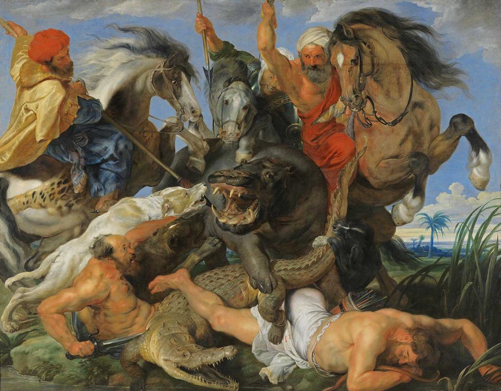 The Hippopotamus and Crocodile Hunt by Peter Paul Rubens