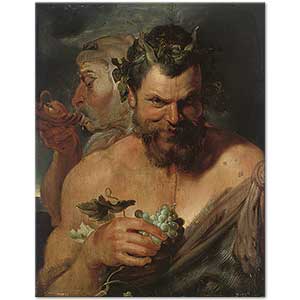 Two Satyrs by Peter Paul Rubens